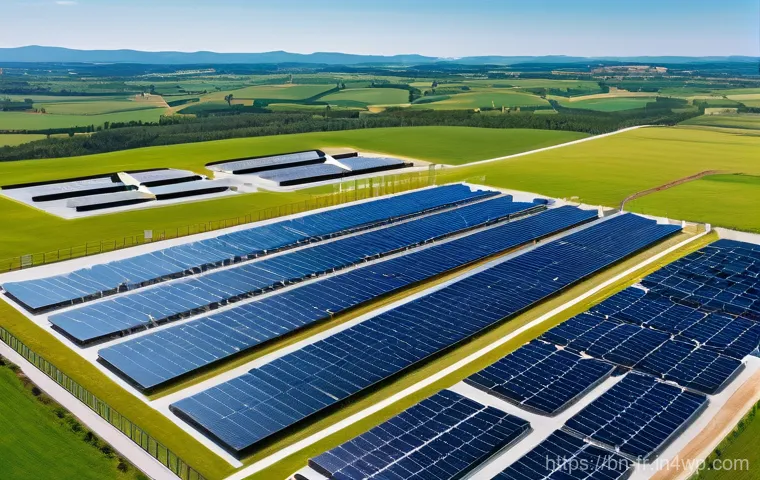 그린 수소와 에너지 저장의 미래 - **Prompt:** An ultra-modern, clean energy facility bathed in bright, optimistic sunlight, showcasing...
