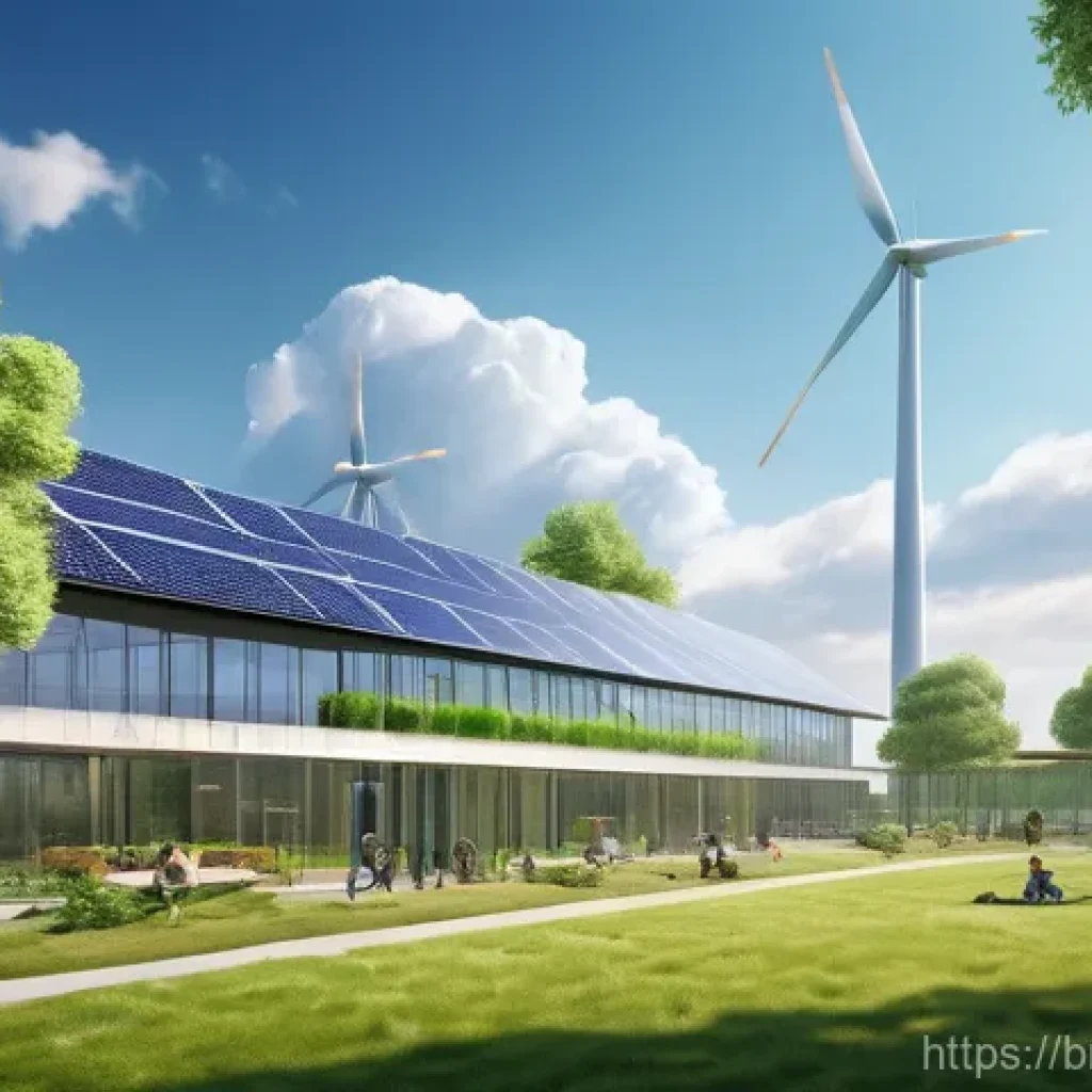 그린 수소의 기술적 장점과 단점 - **Prompt:** A vibrant, futuristic landscape showcasing a clean, sustainable energy ecosystem. In the...