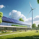 Home 18 그린 수소의 기술적 장점과 단점 - **Prompt:** A vibrant, futuristic landscape showcasing a clean, sustainable energy ecosystem. In the...