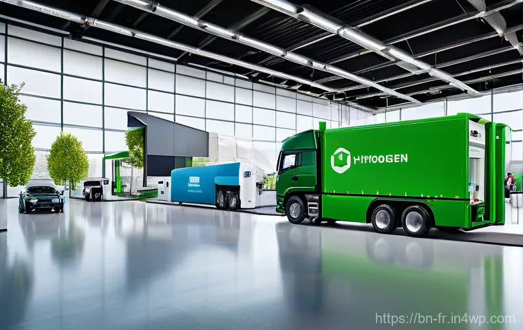 그린 수소 프로젝트 투자 유치 전략 - **Prompt:** Inside a cutting-edge green hydrogen production facility. The scene features highly adva...