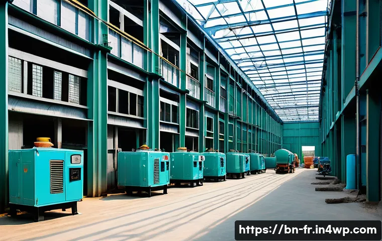 그린 수소의 배출가스 감축 효과 - A modern industrial factory scene in Bangladesh using green hydrogen technology: large steel structu...